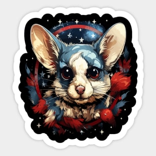 Patriotic Sugar Glider Sticker